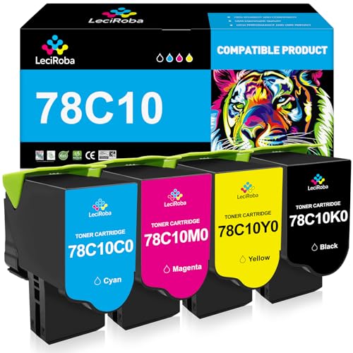 Cartouche de toner LeciRoba pour Lexmark CS421dn CS521dn CX421adn