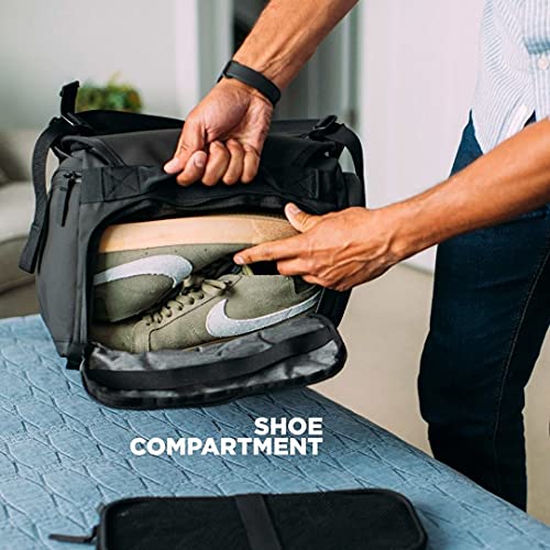 NOMATIC 40L Travel Bag- Duffel/Backpack, Carry-on Size for Airplane Travel, Everyday Use with TSA Compliant Built in Laptop and Tablet Sleeve, Updated V2 for 2020