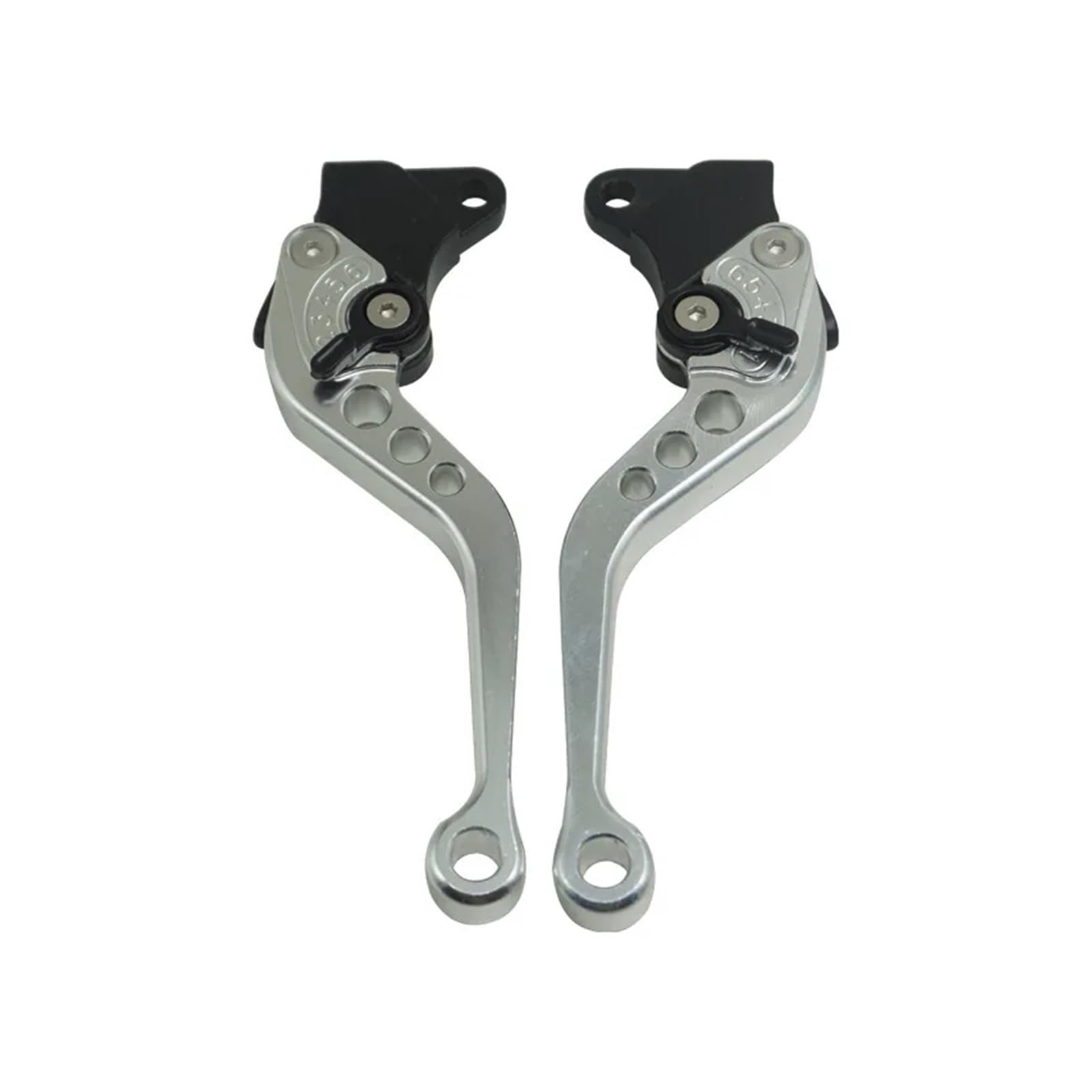 Abdktmnx Silver Motorcycle Brake Handle Motorbike Cnc Clutch Drum Brake Lever Handle Adjustable Handlebar Set For Cg125 Handlebar Clutchs Brakes Levers