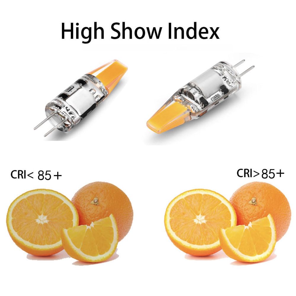 G4 Lampade LED 2W equivalenti 20w/30w AcDc 12v LED Lampadine G4 bi-pin per illuminazione domestica,camper e barca 2W-8PCS/Bianco naturale
