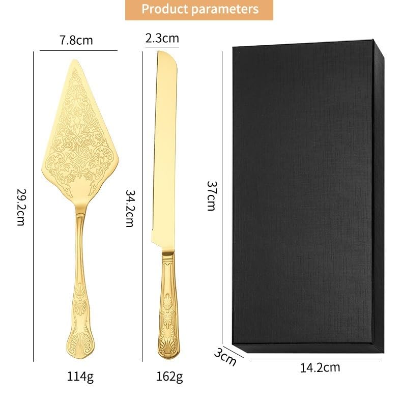 ONUIFIKE Silverware Set, 2/8/12/16/20/24 Pcs 304 Cake Knife Shovel Gift Box Wedding Pizza Shovel Toast Sandwich Baking Bread Knife, Home Cutlery Flatware Set(Black,20 Pieces for 10)