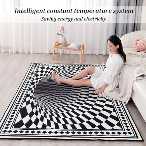 Alfombra calefactable para el suelo modelo B de 100 200cm con calor ajustable 6