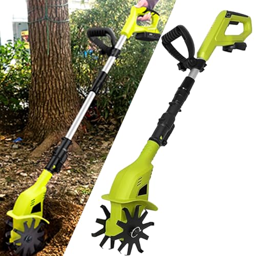 Motocoltivatore Rotavator Portatile, Con Batteria Al Litio Ricaricabile E Caricabatteria, Larghezza Di Lavorazione 10 Cm, Profondità Di Lavoro 25 Cm, Velocità 250