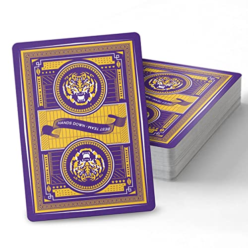 Image of YouTheFan NCAA Officially-Licensed Playing Cards - Original Artwork on All face Cards and Jokers - Team's Official Colors - Quality Linen Texture - Designed in The USA