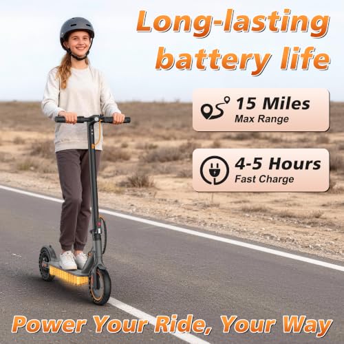 Image of VOLPAM Electric Scooter, 350W /500W /800W /1000W /250W Powerful Motor & 19 /22 / 9 MPH Top Speed, 16-28-10 Miles Long Range, Folding E Scooter Choice