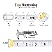 Tape Measure Body Measuring Tape, 120 Inch Soft Fabric Measuring Tape for Sewing Cloth Measurement, Double Scale Tailor Ruler for Weight Loss Medical Measurement Nursing Craft(White/Black)