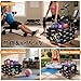 Dumbbell Rack Stand Only - Home Gym Equipment Storage Rack with Rubber Covers & Wheels - Compact Mobile Cart Design for Kettlebells, Yoga Mats & Fitness Gear