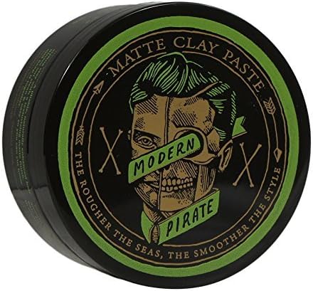 MODERN PIRATE Medium Hold Matte Clay Paste Hair Pomade 3.2 oz by MODERN PIRATE