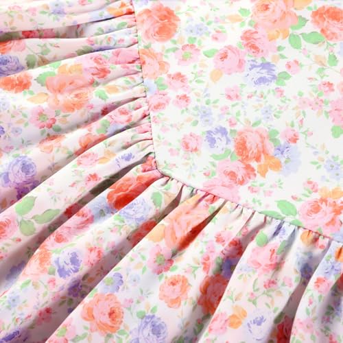 Image of Scarlet Darkness Floral Mini Corset Dress for Women Teen 2026 Summer Spring Flowy A-Line Sundress with Pockets Colorful Floral XXL