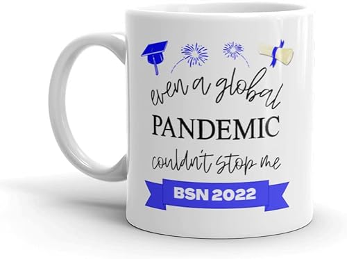 Miniatura 5 de BSN 2022 - Taza de café para graduación de graduación de licenciatura en enfermería, regalo de graduación  Even A Global Pandemic Couldn't Stop Me