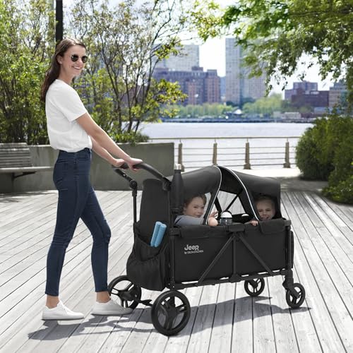 Delta Children - Jeep Evolve Stroller Wagon, Black - image 8