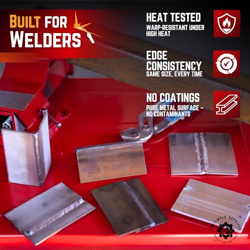 Image of 20 Pack 6061 T6 Aluminum Sheet Welding Kit 1 /8 inch Thick 2 inch x 4 inch Welding Coupons Weld Practice Kits Beginners for Mig Tig Stick Mma Arc Gas and Brazing Heat Treatable Corrosion Resistant