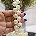 14 mm Large Pearls Faux Crystal Beads by The Roll for Wedding Decoration (Ivory)