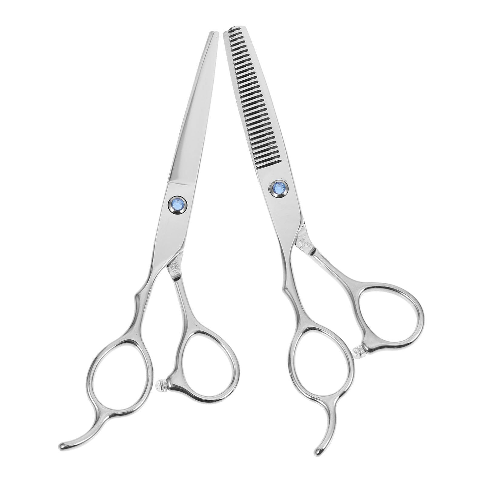 Mikinona 2pièces Ciseaux De Coiffure Lefty Pour Gaucher Lot De Ciseaux Acier Inoxydable Coupe Et Effilage Confort Pour Salon Et Utilisation à Domicile