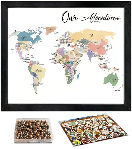 Flinelife Push Pin World Map