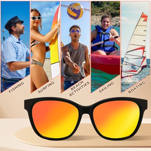 Image of Geiserailie Floating Polarized Fishing Sunglasses for Men Women UV Protection Lightweight Frame Boating Fishing Sport Glasses