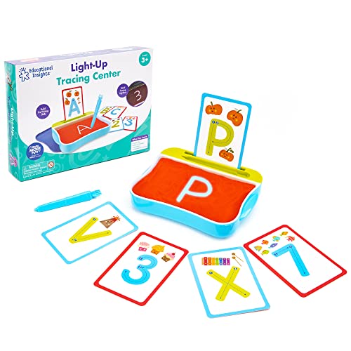 Educational Insights Light-Up Tracing Center - Letter Tracing for Kids Ages 3-5, Preschool Learning Activities, Handwriting Practice for Kids, Trace Letters and Numbers, Toddler Writing Tools by Educational Insights - Used condition - US$17.46