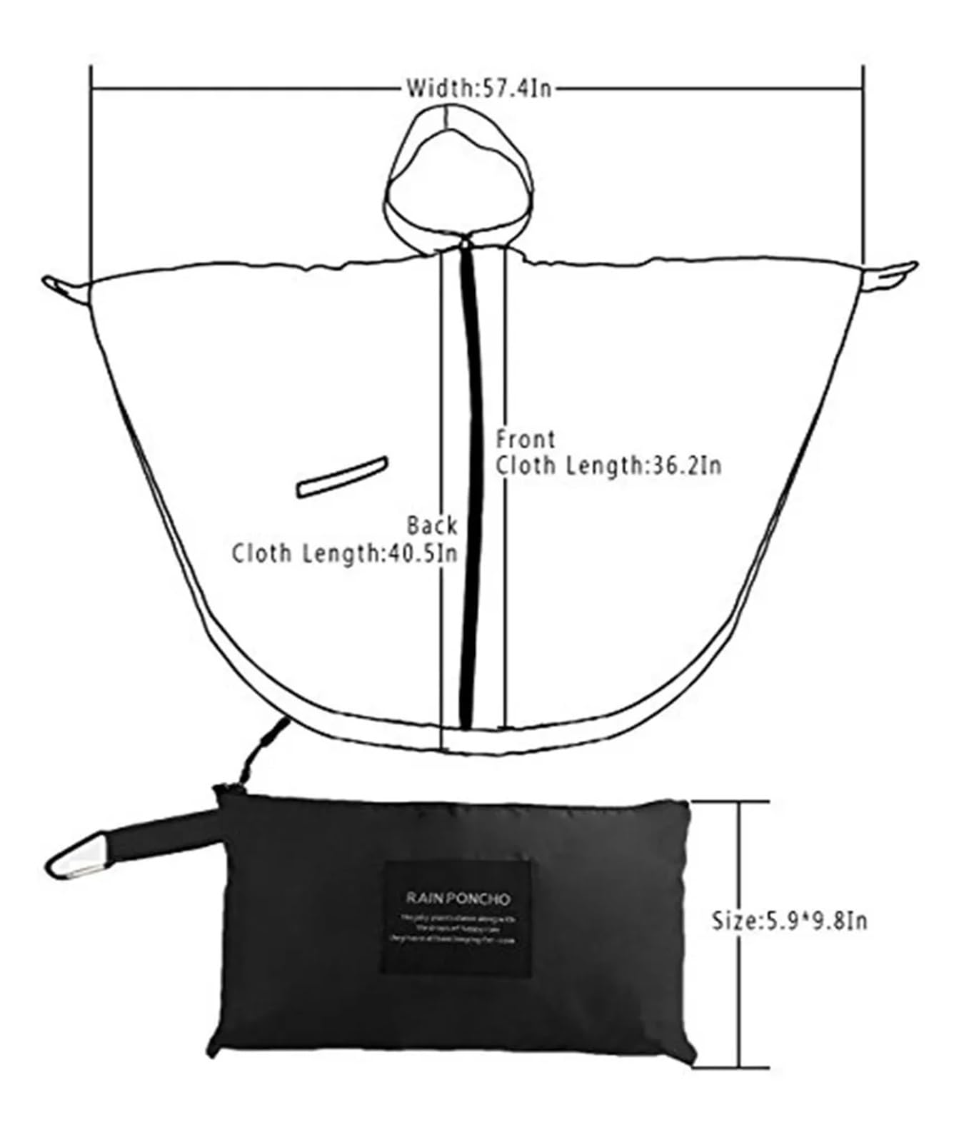 Poncho De Pluie Adulte Poncho imperméable for femme et homme, vêtement de pluie for la randonnée et le cyclisme