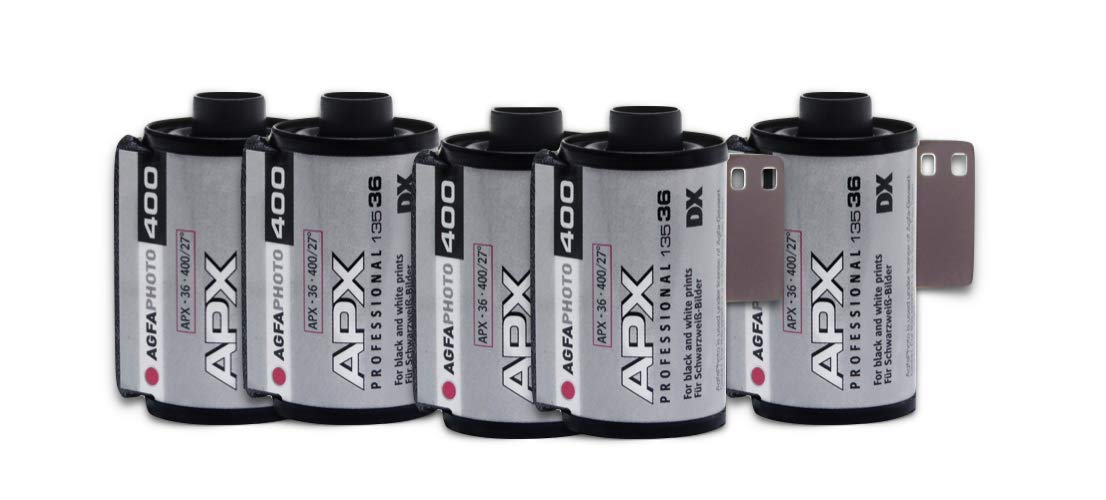 AgfaPhoto APX 400 135-36 Negativfim S/W in confezione da 5 pezzi, AG6A4360-5