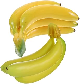 BESTYASH 2 pièces Banane Artificielle Réaliste Décorative Simulation Lifelike Accessoire Photo et Décoration Maison Prop pour Vitrine Restaurant et Home Staging