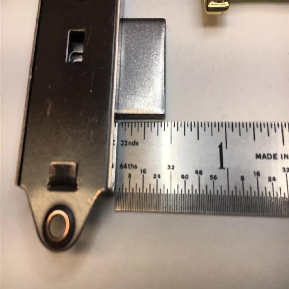 Howard Miller Grandfather Clock Lock and Key Set, Antique Brass, Metal Housing with Mounting Screws