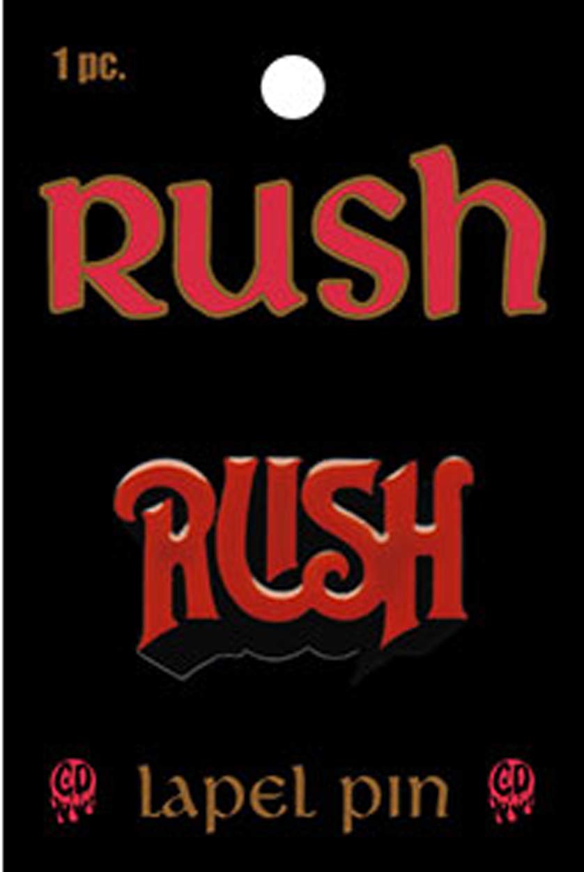 C&D Visionary Red, Black Rush Metal Lapel Pin,