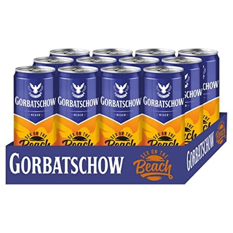 Gorbatschow Sex on the Beach 10 Prozent vol. - der beliebte Cocktail-Klassiker fertig gemixt in der Dose, fruchtiger Geschmack nach Orange und Pfirsich Cover