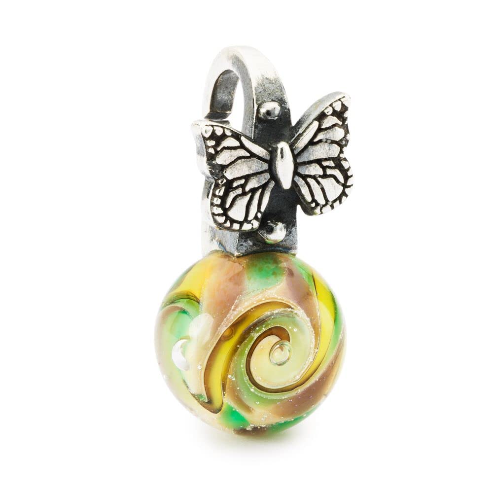 Trollbeads Ciondolo farfalla, misura unica, Argento sterling, Vetro Trollbeads Ciondolo farfalla, misura unica, Argento sterling, Vetro