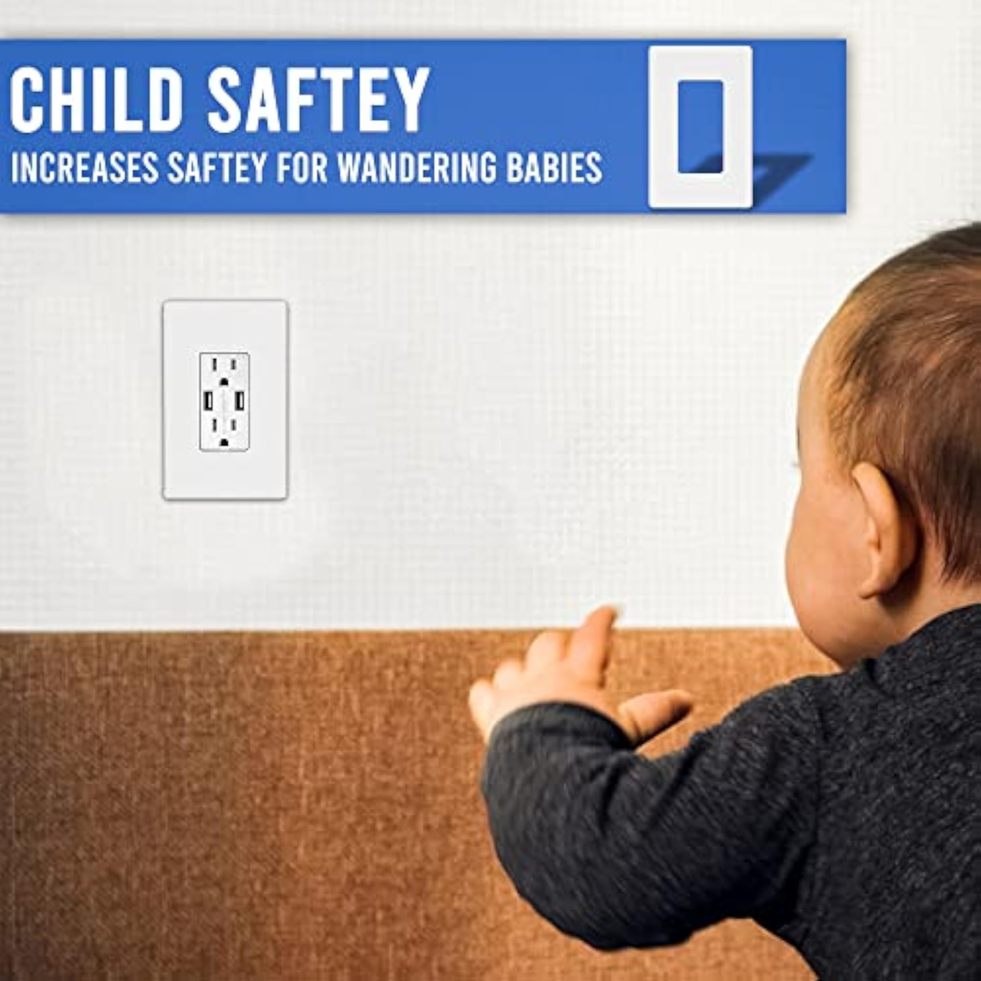 4-Gang Screwless Decorative Wall Plates