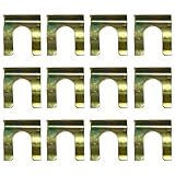 12pcs Brake Line Clips, Metal Brake Line Retainers, Hose Tube Clamps for Car, Truck, Automotive Replacement Parts