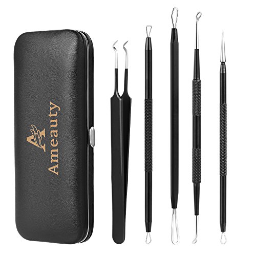 Blackhead Removal Tool, Pimple Comedone Extractor Tool Free Facial Tools for Facial Acne and Treatment for Blemish with Face Cleaner Skin Care & Stainless Steel