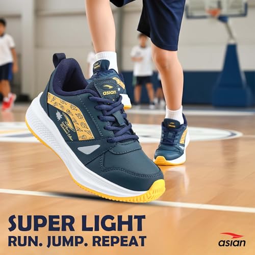 Image of ASIAN Adventure-56 Kids Running Shoes | Stylish Sports Sneakers with Memory Foam, Breathable Mesh Shoes | Anti-Slip Grip Sole for Daily Use, School & Travel