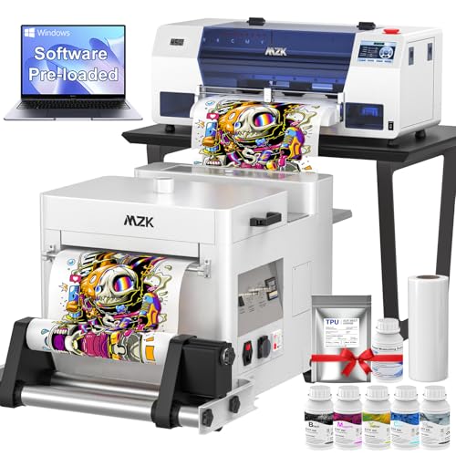 Image of MZK A3 Plus DTF Printer F1080 Printhead Durable and Anti-Blocking(XP600 Gen2),Automatic Timed Cleaning Mode+Ink Anti-Clog Filter,2X-Speed Compared to L1800,Dual Ink Level Alert,Gift Ink 2 Years