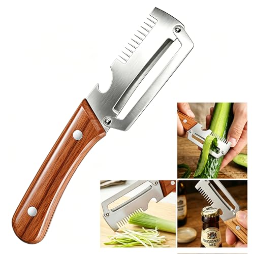 Multifunctional Vegetable Peeler for Kitchen, Stainless Steel Fruit...