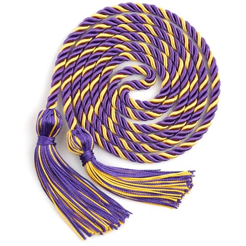 Graduation Cords, Purple Gold Graduation Honor Cords, 2026 Honor Cords, Graduation Tassel Honor Cords, 67