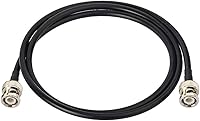 Vista 6 de Bingfu BNC macho a BNC macho RG58 50 Ohm Cable de puente coaxial 6.6 ft 6.5 pies para radio CB aficionado móvil jamón radio policía escáner panel