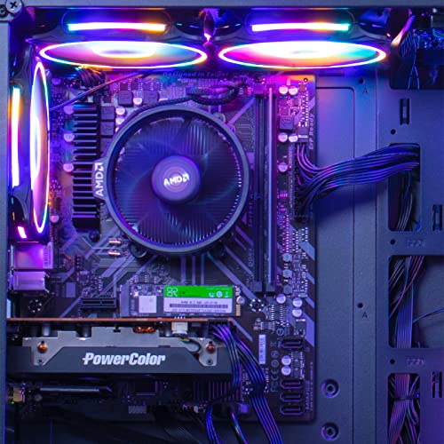 Image of MXZ Gaming PC Computer R5 3500X, RX7650GRE, 16G DDR4, NVME 500G, A520,6RGB Fans,Win 11 Pro Ready to use, Gamer Desktop Computer(R5 3500X| RX7650GRE)