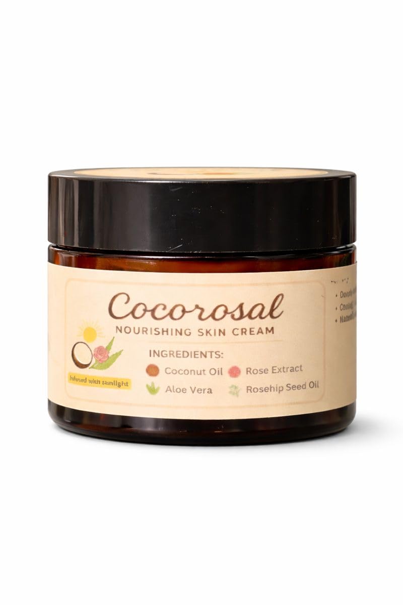 Face & Body Moisturizer – Lightweight Anti-Aging Face Cream with Coconut Oil & Aloe Vera to Help Improve the Appearance of Fine Lines & Wrinkles, Fast-Absorbing Hydrating Cream.