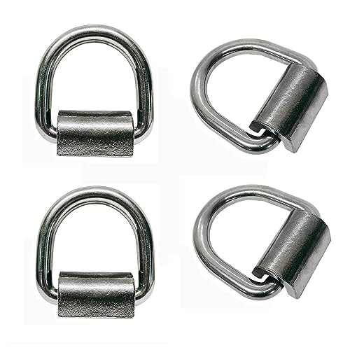 SS T316 D-Ring Lashing Ring Tie Down Anchor 3/4