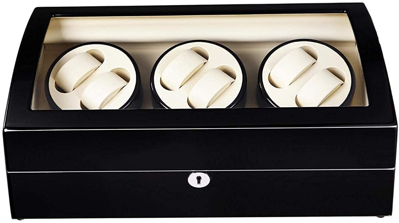MYUYEE Watch Winder Boxes For Men,6 Watches Wooden Silent Watches Winders Display Box Storage Case Black It'S So Kind Of You