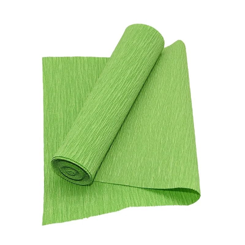 Papier Crépon Coloré | Lot De 10 Feuilles 50x100 Cm | Pour Décorations Fête, Fleurs, Emballage Cadeau | Malléable Et Élastique