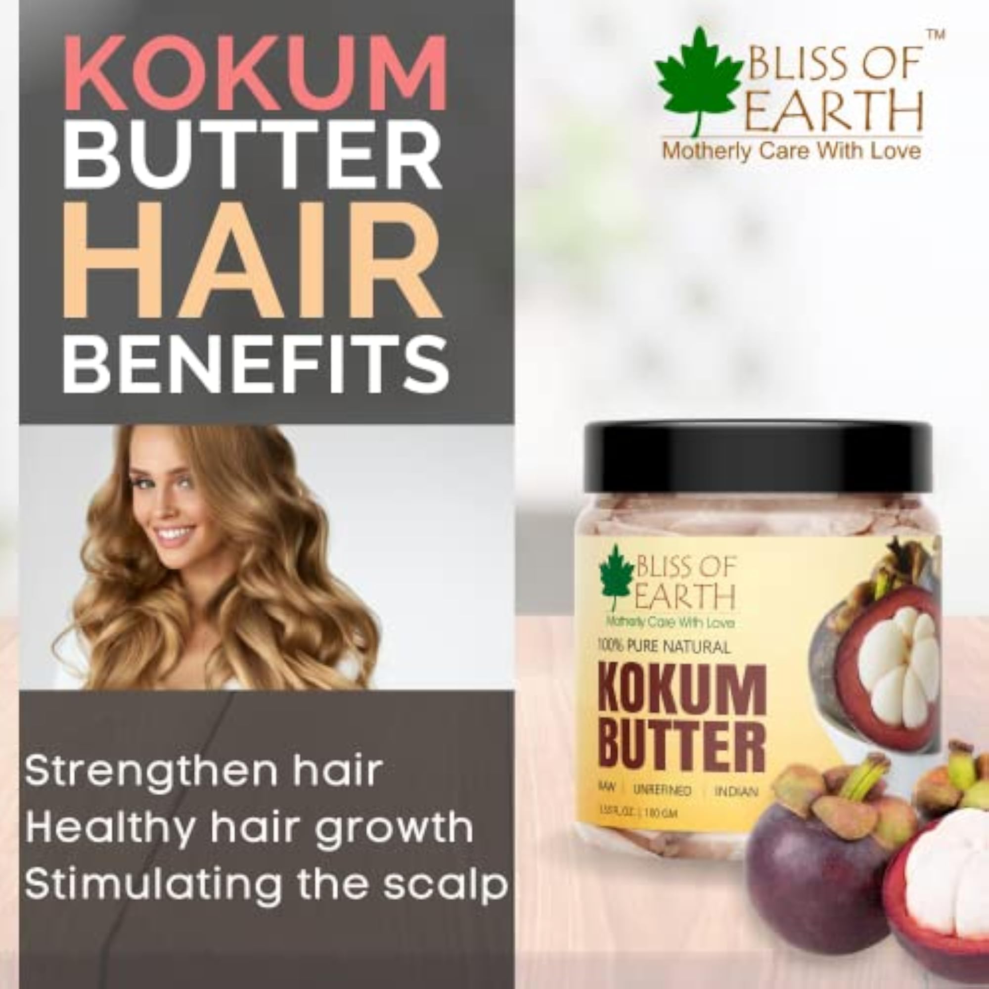 100% Pure Natural Kokum Butter Raw, 100g
