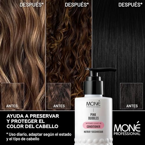 MONÉ PROFESSIONAL - Acondicionador Sin Aclarado - Leave in conditioner - Acondicionador pelo seco dañado - Pelo rizado - Desendesenredante pelo - Brillo - Protección - 150 ml - imagen 3