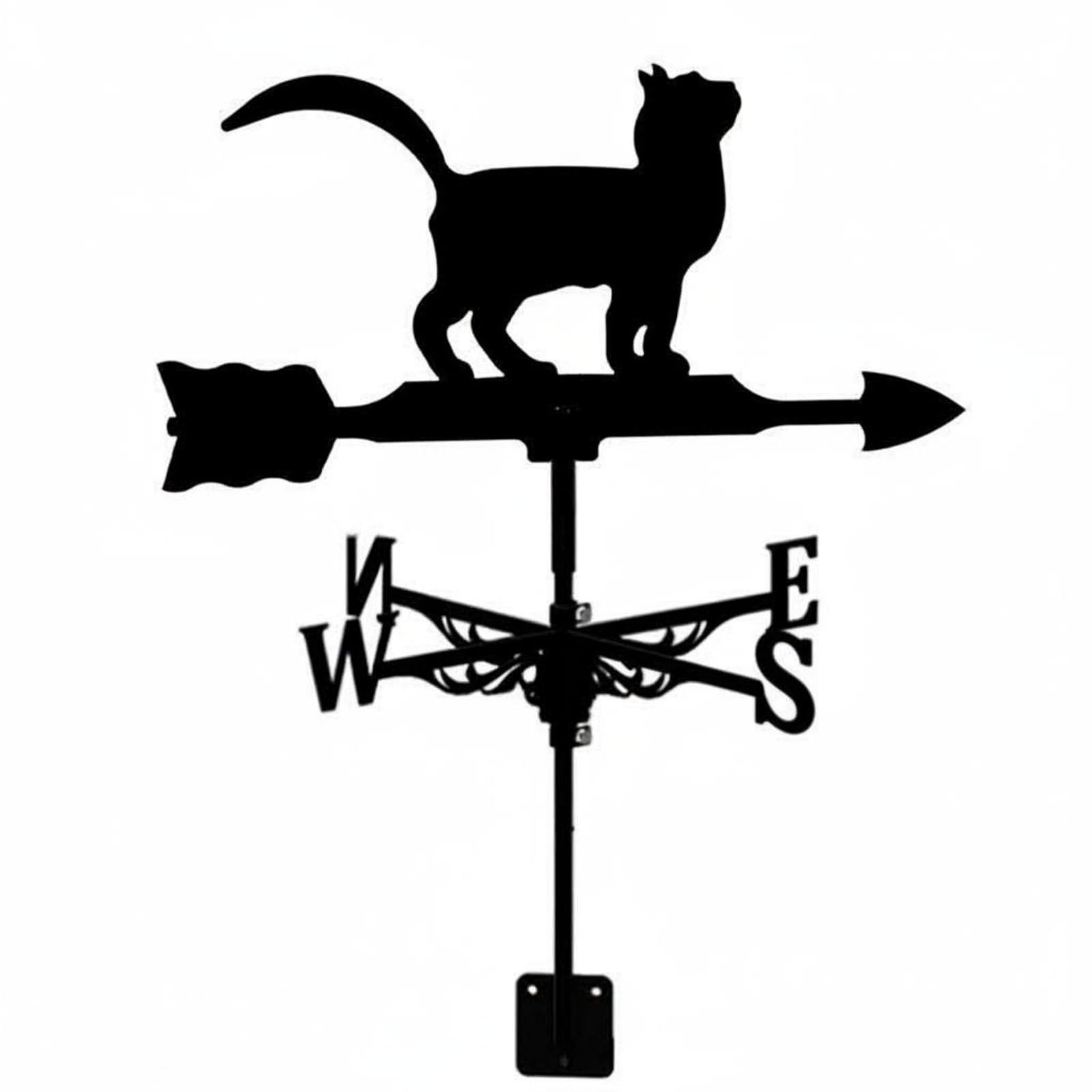 Decorative Cat Weathervane Rust Resistant Metal Wind Vane | Weathervanes-picture-24