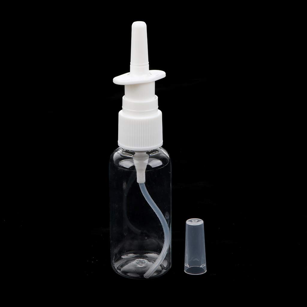 OEUVREBY 20x Empty Refillable Nasal Spray Bottles Fine Mist Nose Vials 30ml