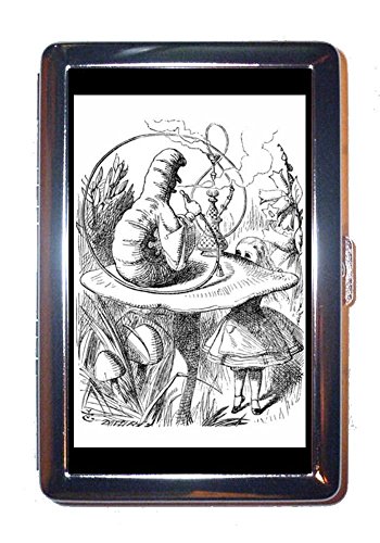 Alice in Wonderland Caterpillar Smoking Hookah on Mushroom Stainless Steel ID or Cigarettes