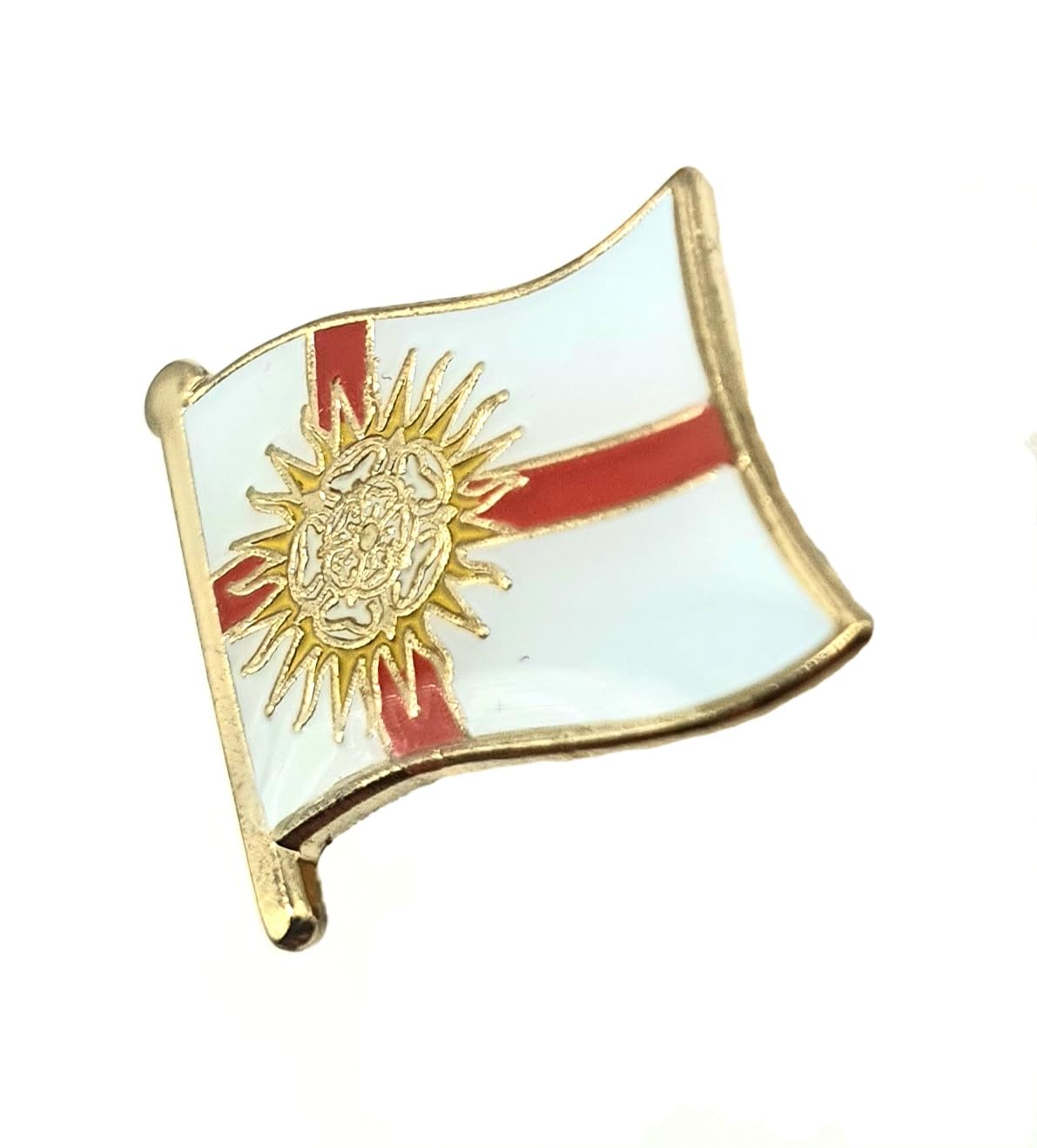 Spilla con bandiera del Regno Unito Yorkshire York West Riding Metal County, Metallo