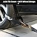 4 Pack 2” x 10ft Over-The-Tire Wheel Tie Down Straps for Car Trailer, 10,000 lbs Heavy Duty Ratchet Straps Kit, Tire Lasso Style, Includes Optional 36'' (4) Axle Straps for UTV ATV