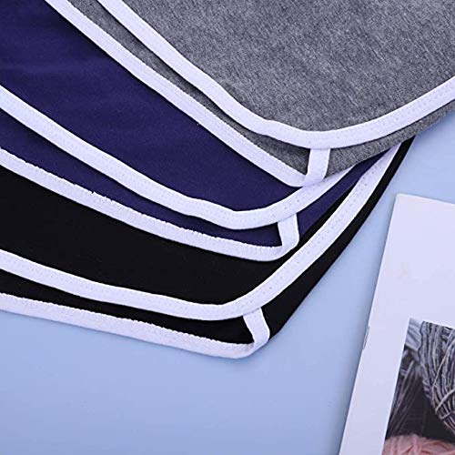 kit 3 shorts esportivos de algodão para corrida,ioga,dança,praia, bermuda de verão (PRETO, AZUL,CINZ