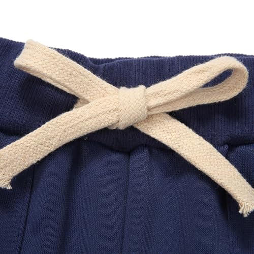 Little Boys Fall Baggy Sweatpants Toddler Boy Fall Casual Pants Drawstring Elastic Waist Solid Joggers with Pockets3